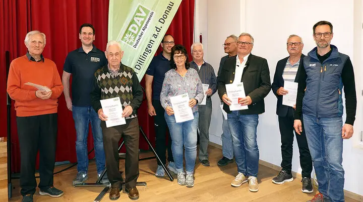 DAV-Jubilare der Sektion 2025 | © Rudi Zitzelsberger