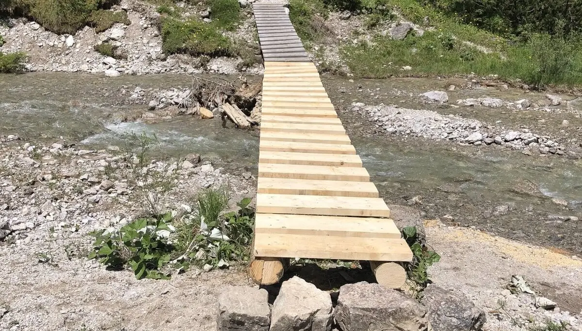 Überqueren des Weißenbacvhes wieder möglich | © G. Baumann