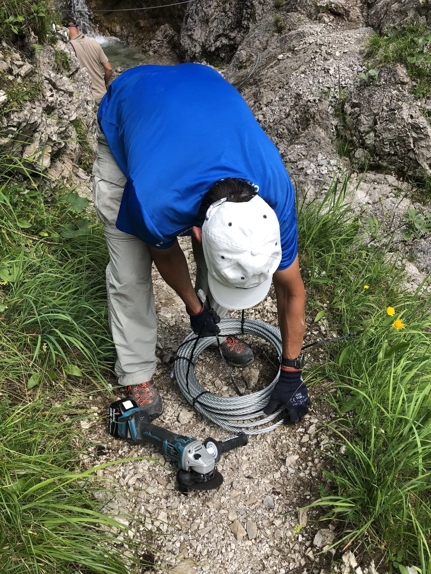 Bereitstellen des Materials | © G. Baumann