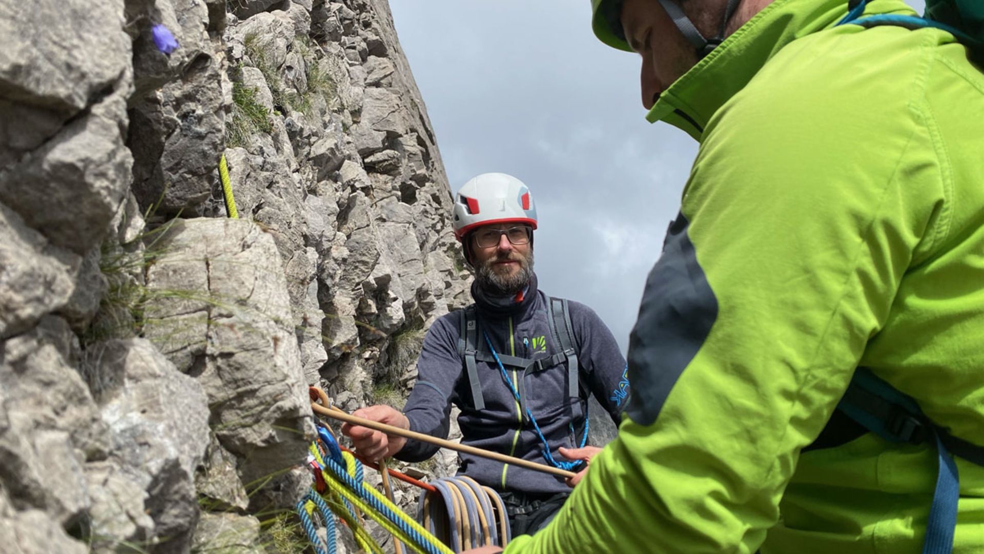 Klettern an der Wolfebnerspitze | © Ulrich Weber Klettern an der Wolfebnerspitze | © Ulrich Weber