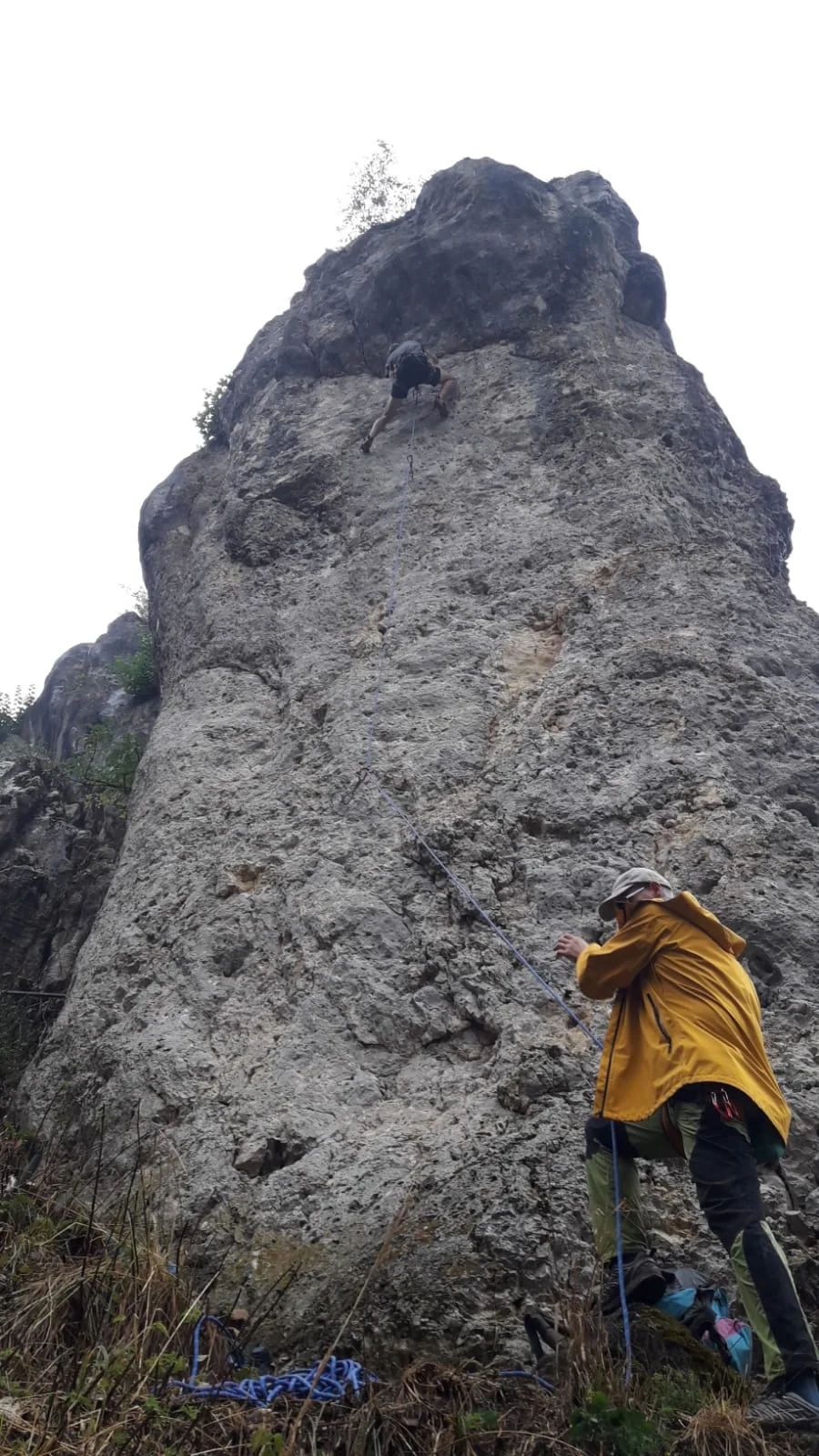 Klettern im Regen Falkenstein Juli 2022 | © DAV Dillingen