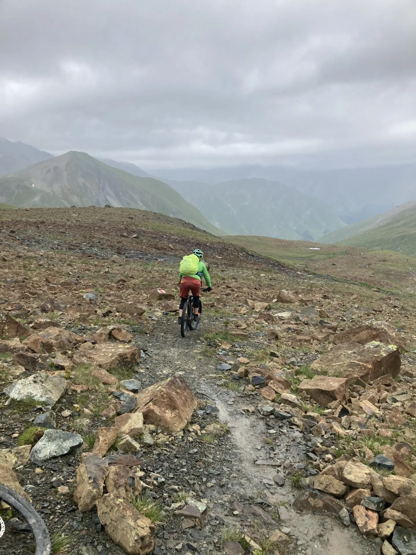 Scuol Fuorcla Champatsch 2022-07-10 Abfahrt Birgit | © DAV Dillingen