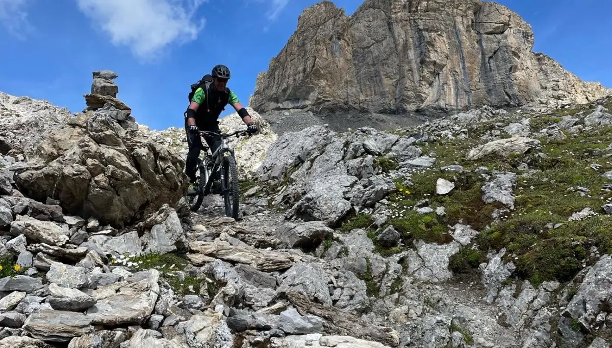 Scuol Fuorcla Rims 2022-07-09 Abfahrt Walter | © DAV Dillingen