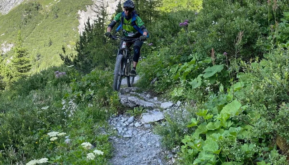 Scuol Fuorcla Rims 2022-07-09 Abfahrt Daniel | © DAV Dillingen