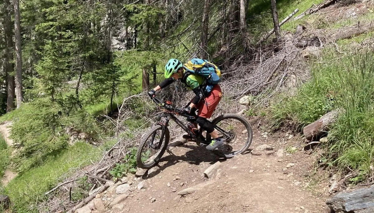 Scuol Val Sinestra 2022-07-10 Abfahrt Birgit | © DAV Dillingen