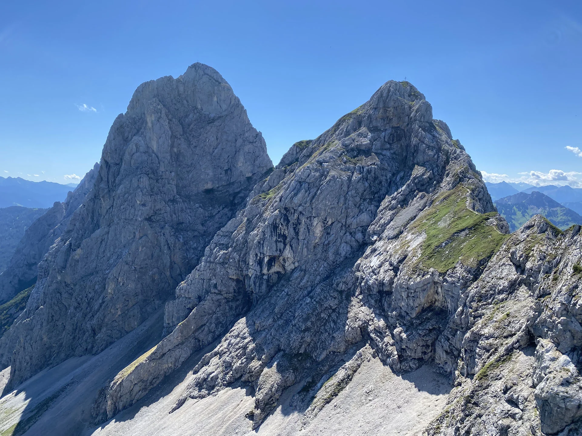 Blick auf Gimpel und Rote Flueh 2022-06-26 | © DAV Dillingen